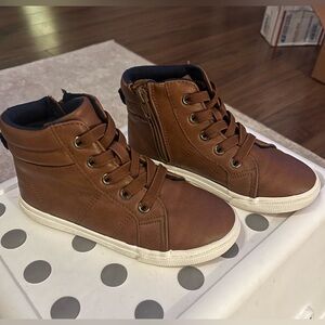 Boys brown leather dress shoes size 11